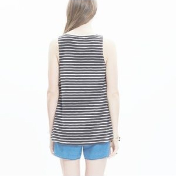 Madewell Forward-Seam Striped Tank Top - Picture 2 of 7